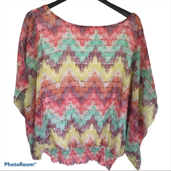 American Rag boho blouse batwing sleeve plus size - Picture 2 of 7